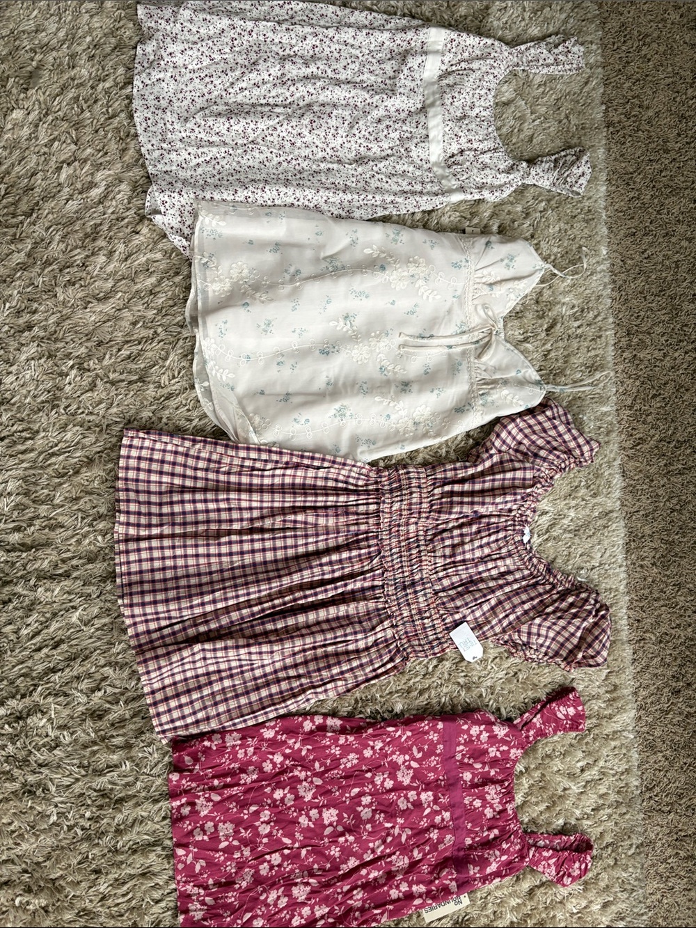New 4 dresses women’s L 12/14 NOBO time and tru